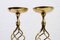 Italian Brass Candleholders, 1970s, Set of 2 5