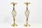 Italian Brass Candleholders, 1970s, Set of 2 1