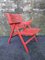 Vintage Red Rex Folding Chair by Niko Kralj for Stol Kamnik, Slovenia, 1960s 2