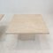 Tables Basses ou d'Appoint en Travertin, Italie, 1980s, Set de 2 13