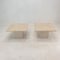 Italian Travertine Coffee or Side Tables, 1980s, Set of 2 1