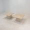 Tables Basses ou d'Appoint en Travertin, Italie, 1980s, Set de 2 4