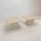 Italian Travertine Coffee or Side Tables, 1980s, Set of 2 3