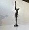Vintage Androgynous Sculpture in Patinated Bronze, 1970s 7