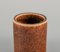 Mid-Century Glazed Ceramic Vase with Brown Glaze 3