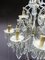 Large Antique Silver Plated Bronze Chandelier 6