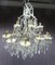 Large Antique Silver Plated Bronze Chandelier 1