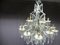 Large Antique Silver Plated Bronze Chandelier 10