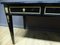 Executive Desk in Blackened Wood and Leather with Bronze Trim 4