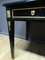 Executive Desk in Blackened Wood and Leather with Bronze Trim, Image 6