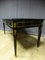 Executive Desk in Blackened Wood and Leather with Bronze Trim 7