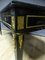 Executive Desk in Blackened Wood and Leather with Bronze Trim 3