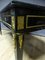 Executive Desk in Blackened Wood and Leather with Bronze Trim, Image 3