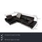 Black Leather Corner Sofa from Willi Schillig 2