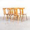 Blonde Dining Chairs, Alsace, 1950s, Set of 6 3