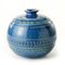 Blaue Runde Vase von Aldo Londi für Bitossi 1