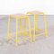 French Yellow High Stools from Mullca, 1960s, Set of 2 2