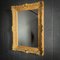 Antique Wall Mirror with Gold-Colored Decorative Frame, 1900s 1