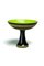 Red-Editions Green & Black Footed Bowl by Aldo Londi for Bitossi, Image 1