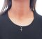 White Gold Cross Pendant Necklace, 1960s 6