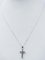 White Gold Cross Pendant Necklace, 1960s, Image 4
