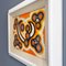 Artiste, Italie, Composition Abstraite Orange, Jaune et Bleue avec Motif en Relief, 1970s, Painting 7