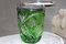Green Crystal Ice Bucket, 1970s 4