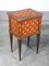 Louis XVI Style Inlaid Three Drawer Bedside Table 7