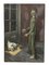 Pierre Monteret, Jeune Homme au Chien Endormi, 1900s, Oil on Canvas 1