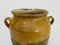 Französisches Glasiertes Gelbes Konfitglas, 1890er 6