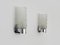 Space Age Wall Sconces in Stainless Steel and Diamond-Tipped Glass, 1960s, Set of 2, Image 3