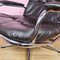 Vintage Norwegian Leather Lounge Chair with Ottoman, 1970s, Set of 2 6