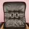 Vintage Norwegian Leather Lounge Chair with Ottoman, 1970s, Set of 2 9