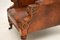 Poltrona da bambino antica in pelle e quercia intagliata, fine XIX secolo, Immagine 10