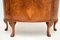 Antique Burr Walnut Bow Front Cabinet, 1920s 10