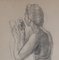 Carl Albert Angst, Mise en beauté, Carboncillo y crayón sobre papel, enmarcado, Imagen 5