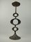 Large Space Age Candlestick in Bronze, 1960s, Image 6