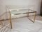 Italian Minimalist Table in Brass and Glass, 1960s 3