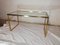 Italian Minimalist Table in Brass and Glass, 1960s 2