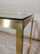 Italian Minimalist Table in Brass and Glass, 1960s 6