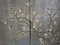 Early Meiji Period Japanese Two Panel Silver Leaf Screen, 1800s 4