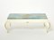 Gilded Wood & Painted Glass Top Coffee Table from Maison Jansen, 1950s 3