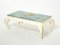 Gilded Wood & Painted Glass Top Coffee Table from Maison Jansen, 1950s 1