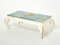 Gilded Wood & Painted Glass Top Coffee Table from Maison Jansen, 1950s, Image 1