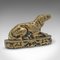 Fermaporta antico vittoriano decorativo Labrador in bronzo, inizio XX secolo, Immagine 2