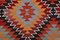 Alfombra de camino Kilim turca de lana geométrica, Imagen 8