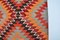 Türkischer Kelim Läufer aus Wolle mit geometrischem Muster 7