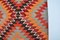 Turkish Geometric Wool Kilim Runner Rug 7