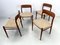 Vintage Danish Model 75 Chairs by Niels Otto Møller for J.L. Møllers, 1960s, Set of 4 3