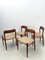 Vintage Danish Model 75 Chairs by Niels Otto Møller for J.L. Møllers, 1960s, Set of 4, Image 10